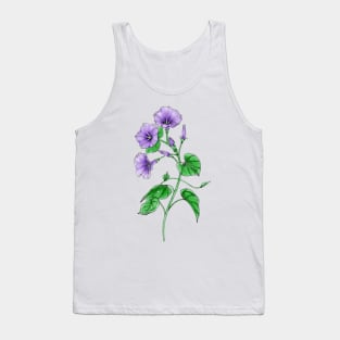 Purple Morning Glory Tank Top